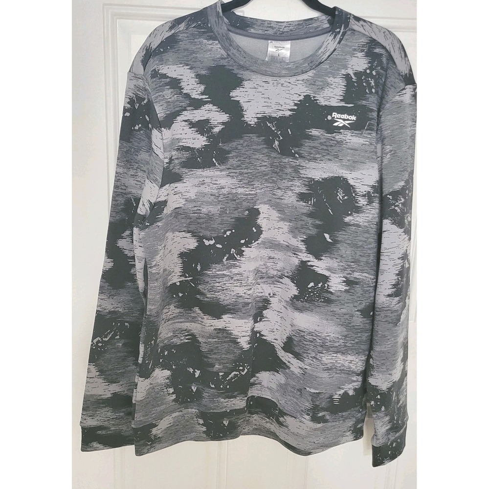 Reebok Men's RI Modern Camo Sweatshirt Size‎ L Color Pure Gray